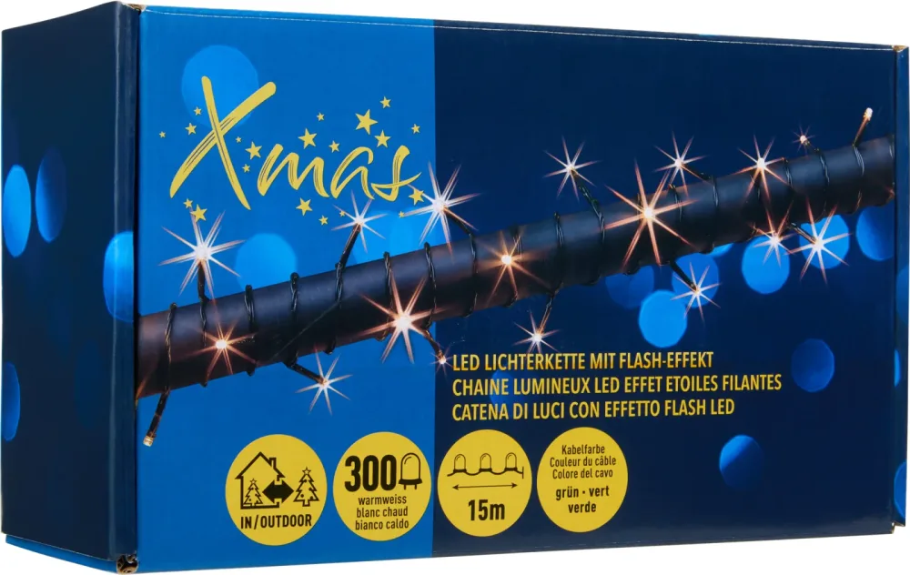 LED Lichterkette Flash-effekt 300d Ip55