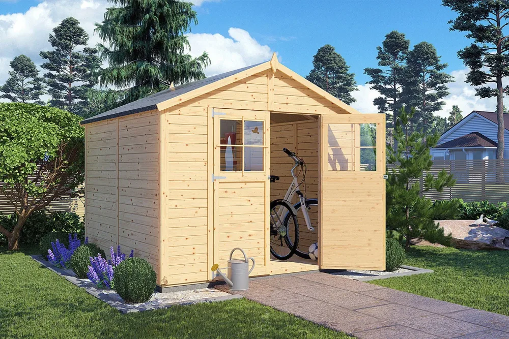 Bertilo Gartenhaus Osterbek 4 | 2.4 × 2.4 m | 5.6 m²