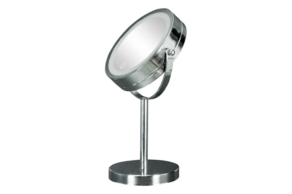 Kleine Wolke Kosmetikspiegel mit LED-Licht und Chrom-Standfuss