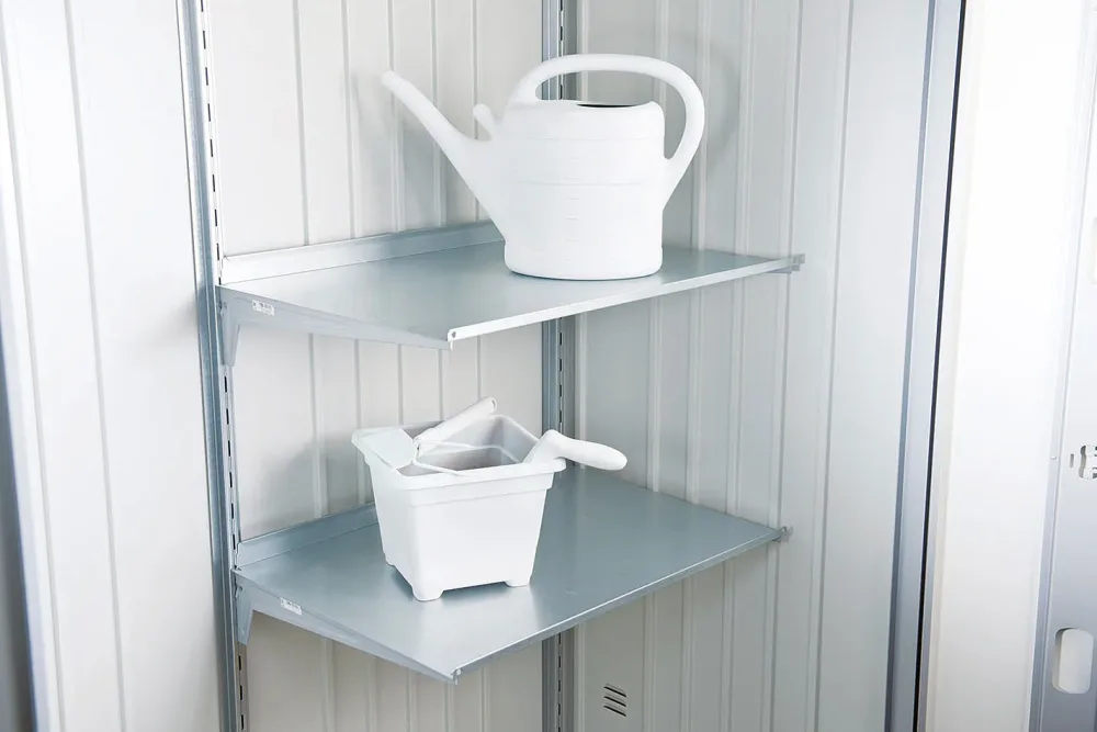 Biohort Regalboden-Set Silber | 4 Stück