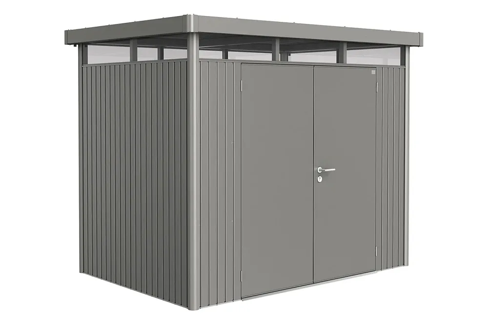 Biohort Gerätehaus HighLine Gr. H2 Doppeltüre Quarzgrau
