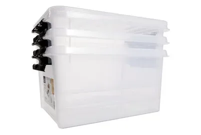 SmartStore Hobbyboxen mit Deckel | 39 × 26 × 50 cm | 31 l | 3 Stück