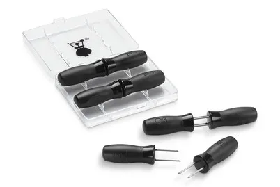 Weber Maiskolbenhalter-Set Maiskolbenhalter – Weber Grillzange/Grillbesteck – schwarz