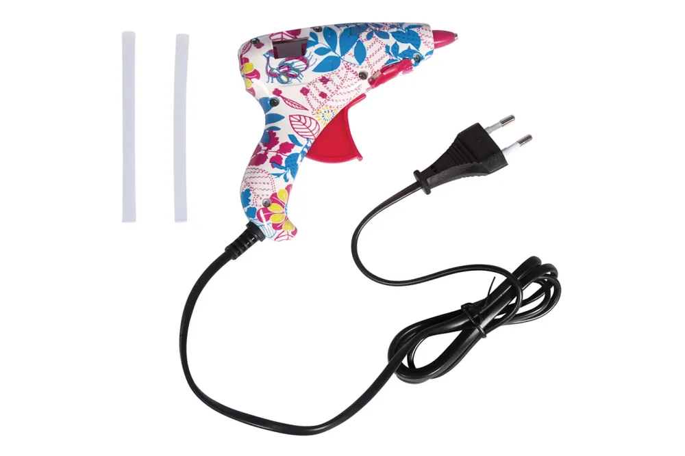 Rayher Mini-Heissklebepistole Flower Power | 12 × 12 cm