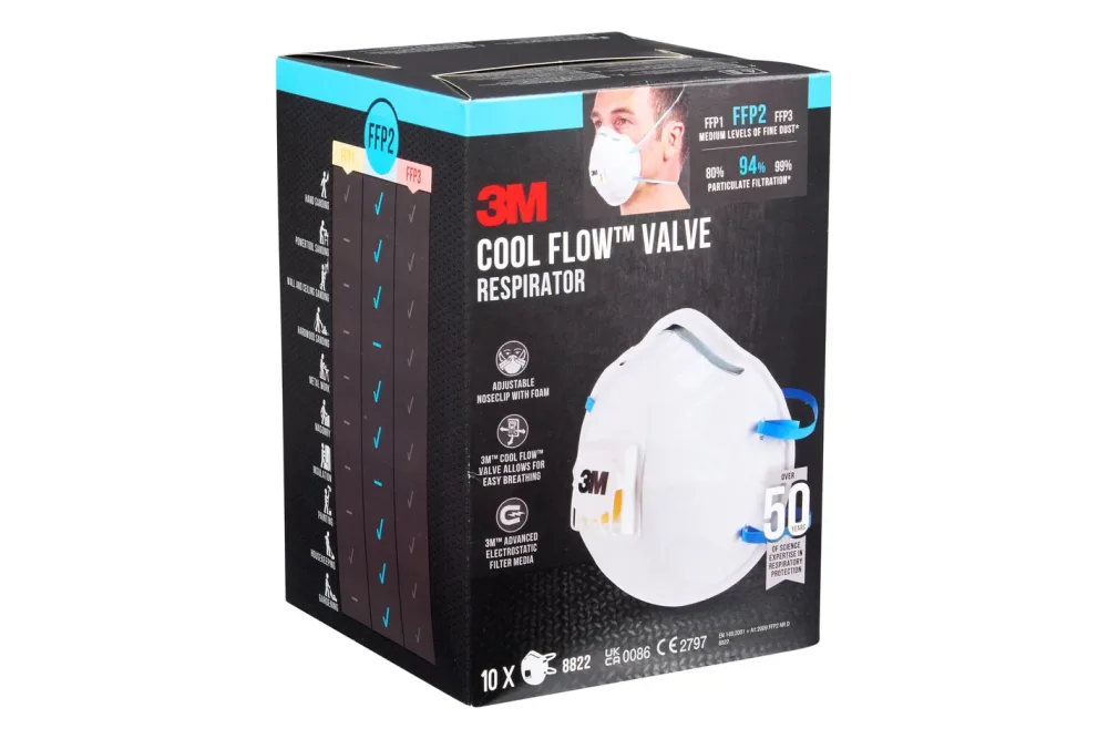 3M Partikelmaske Ffp2 | mit Ventil | 8822-10 | 10 Stk