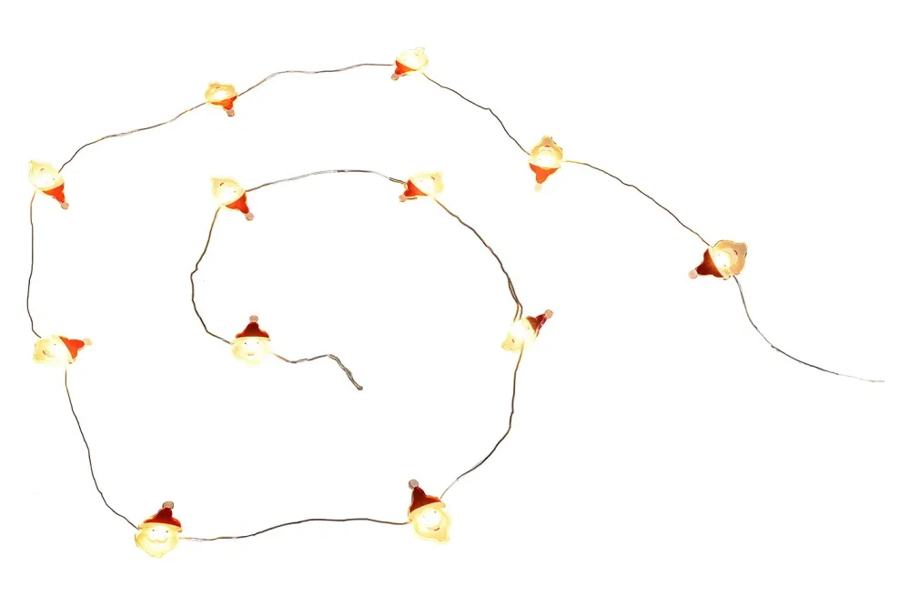 LED Lichterkette Santa batterieb. ind