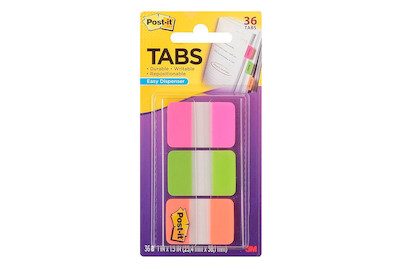 POST-IT Index Strong 25,4x38mm 686-PGOT 3-farbig/3x12 Tabs
