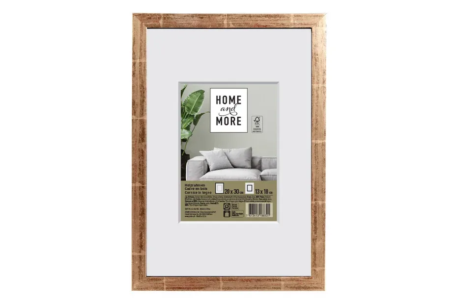 Holzrahmen L34 20x30 gold