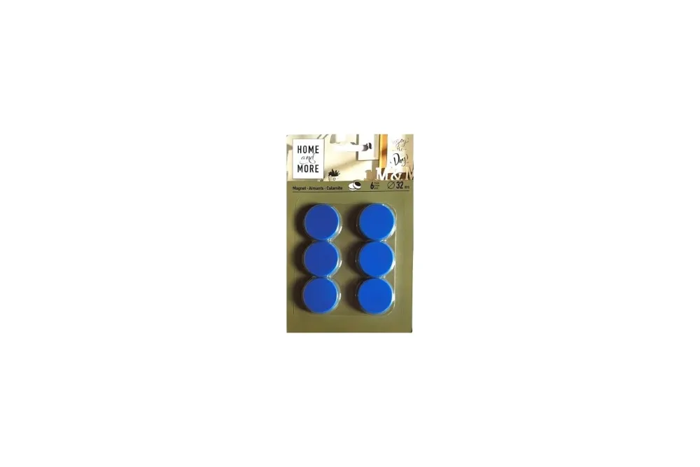 Magnet My Home Blau | ⌀ 3 cm | 6 Stück