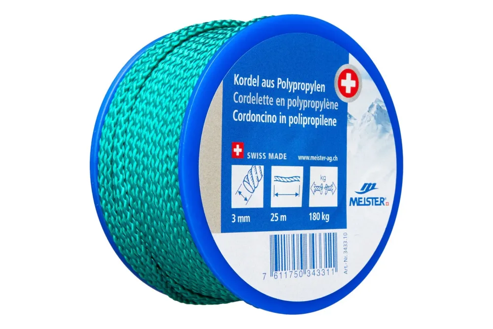 Kordel Polypropylen Grün | ⌀ 3 mm | max. 180 kg