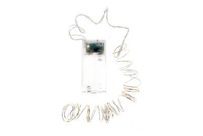 Glorex Lichterkette Warmweiss mit Timer | 20 Stück