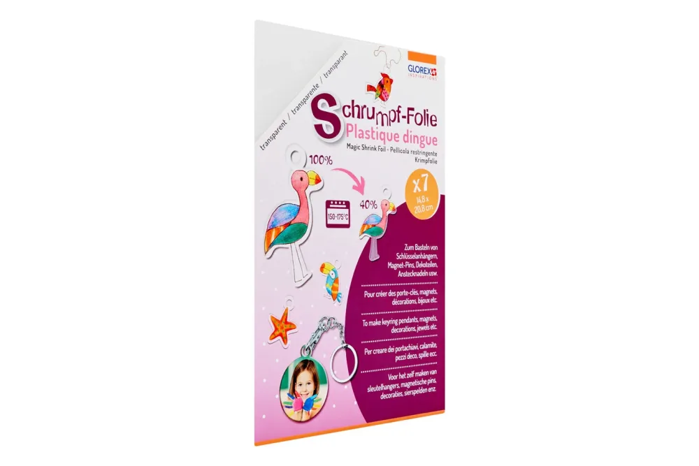 Glorex Schrumpffolie A5 | 7 Bogen