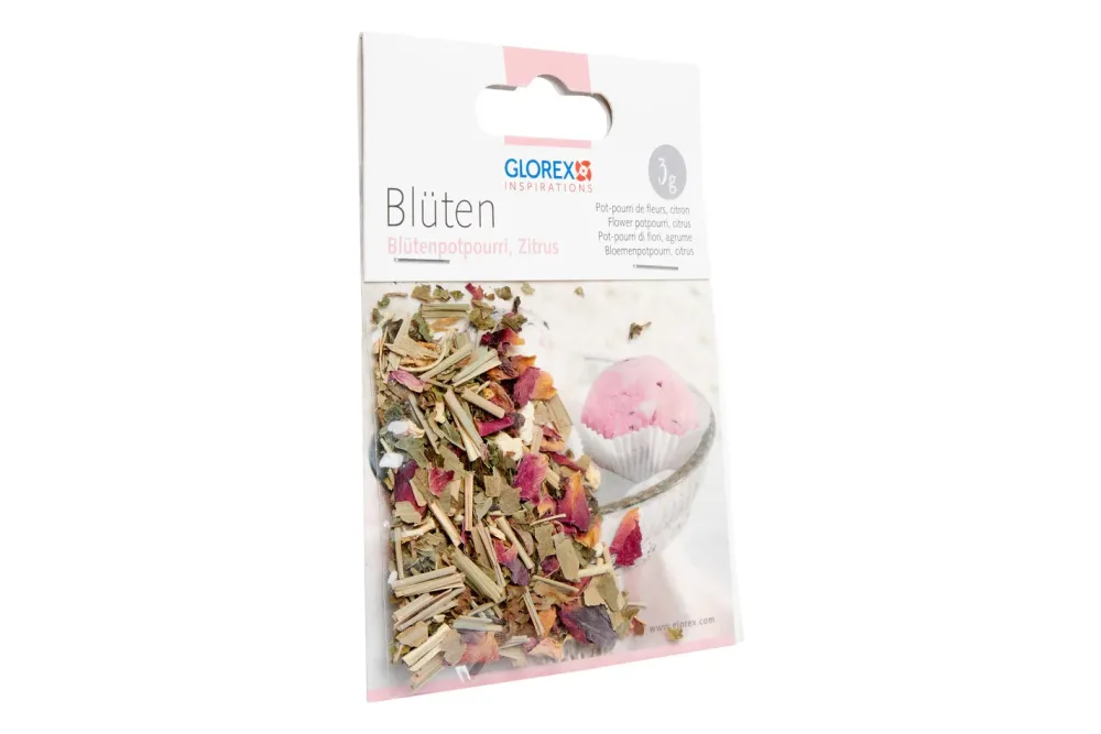 GLOREX Bl&uuml;tenpotpourri Zitrus 3g 61601103 gelb