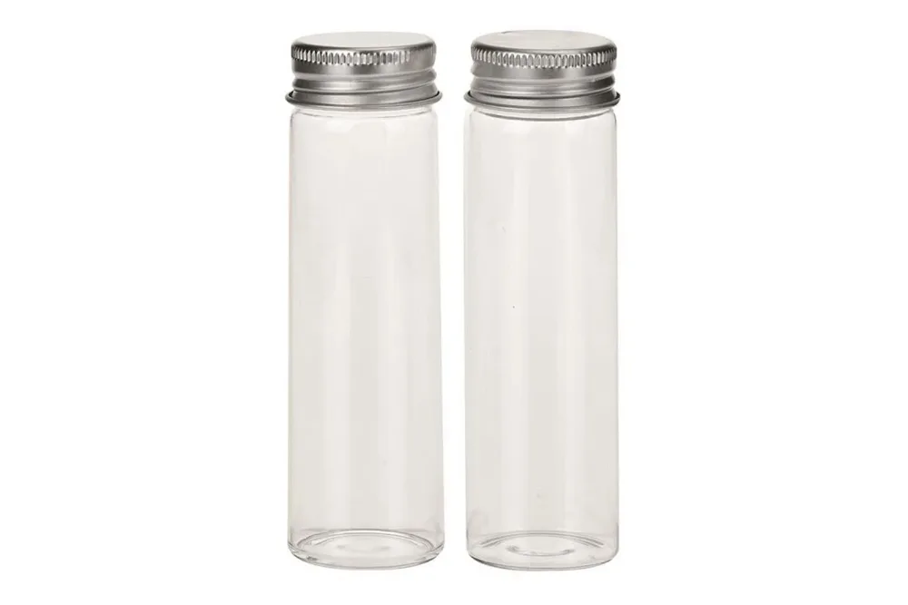 Glorex Glasflaschen mit Drehverschluss | 3 × 6 cm | 25 ml | 2 Stück