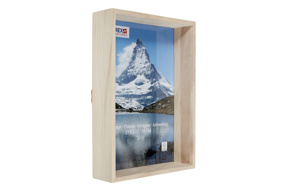 Glorex Holz-Bilderrahmen Natur | 31.1 × 22 cm