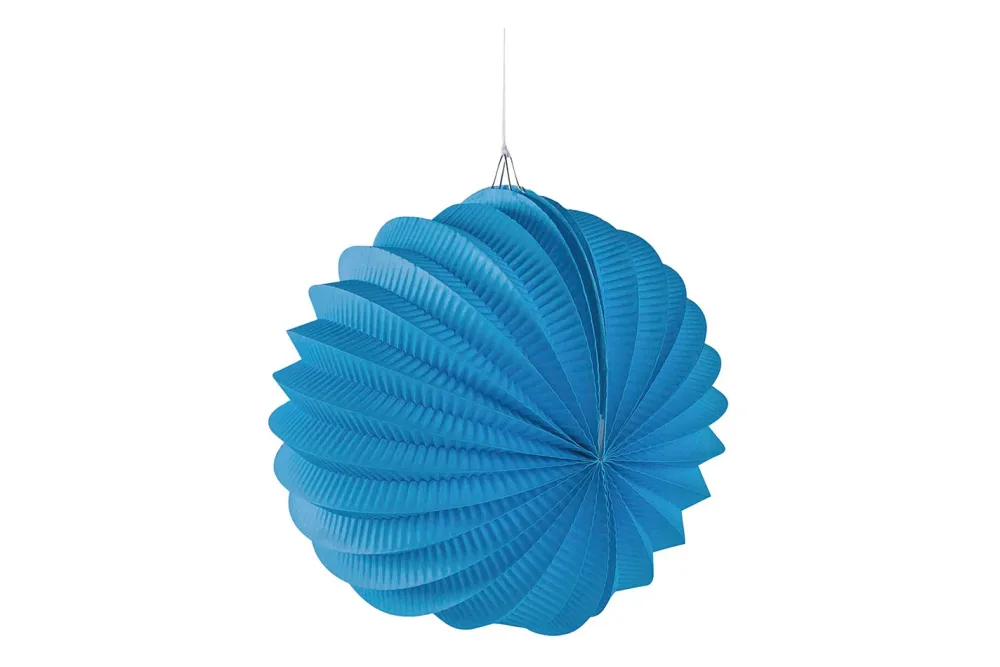 Rayher Papier-Lampion Azurblau | ⌀ 22 cm