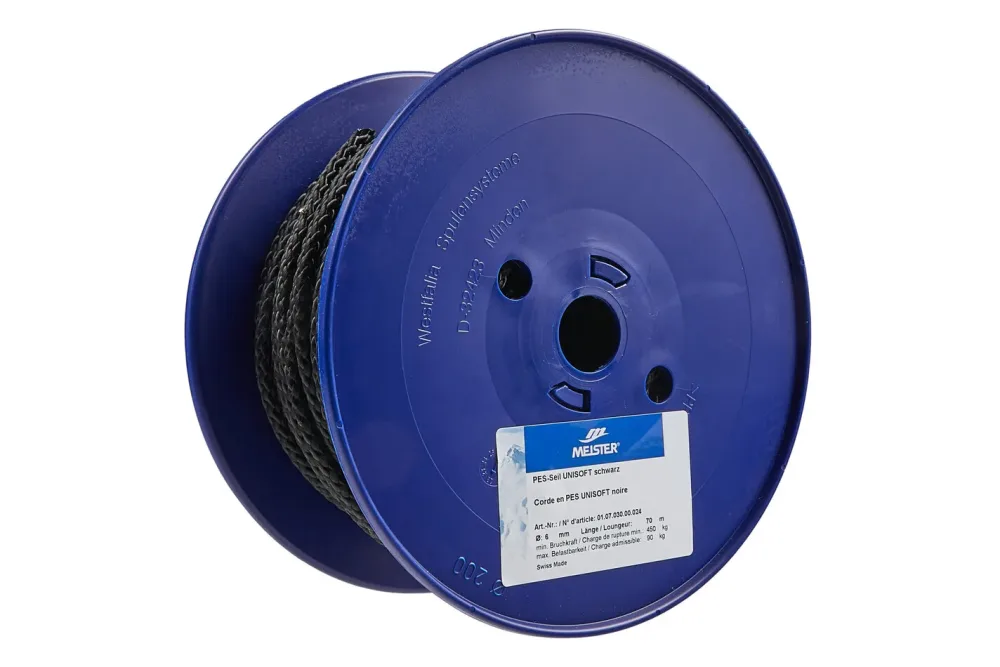 Seil Polyester Schwarz | ⌀ 6 mm