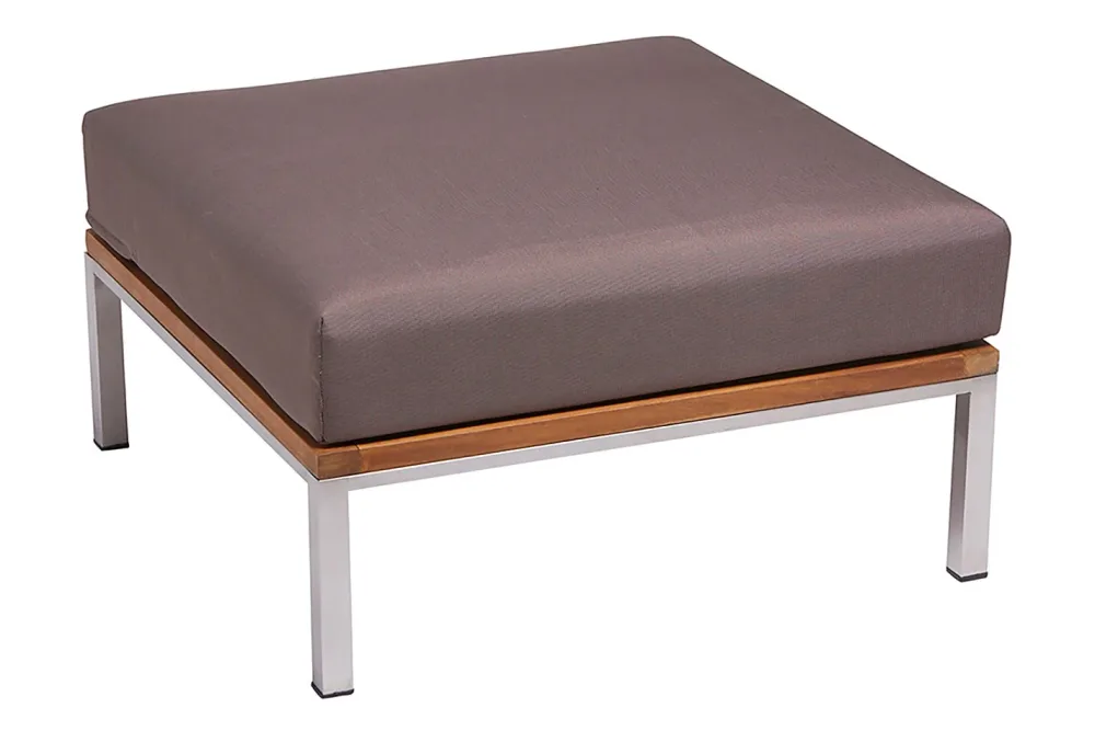 Home and More Hocker Adana mit Kissen | 73 × 73 × 38 cm