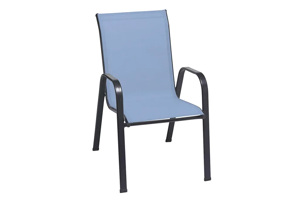 Home and More Stapelstuhl Jula Blau | 70 × 56 × 91 cm