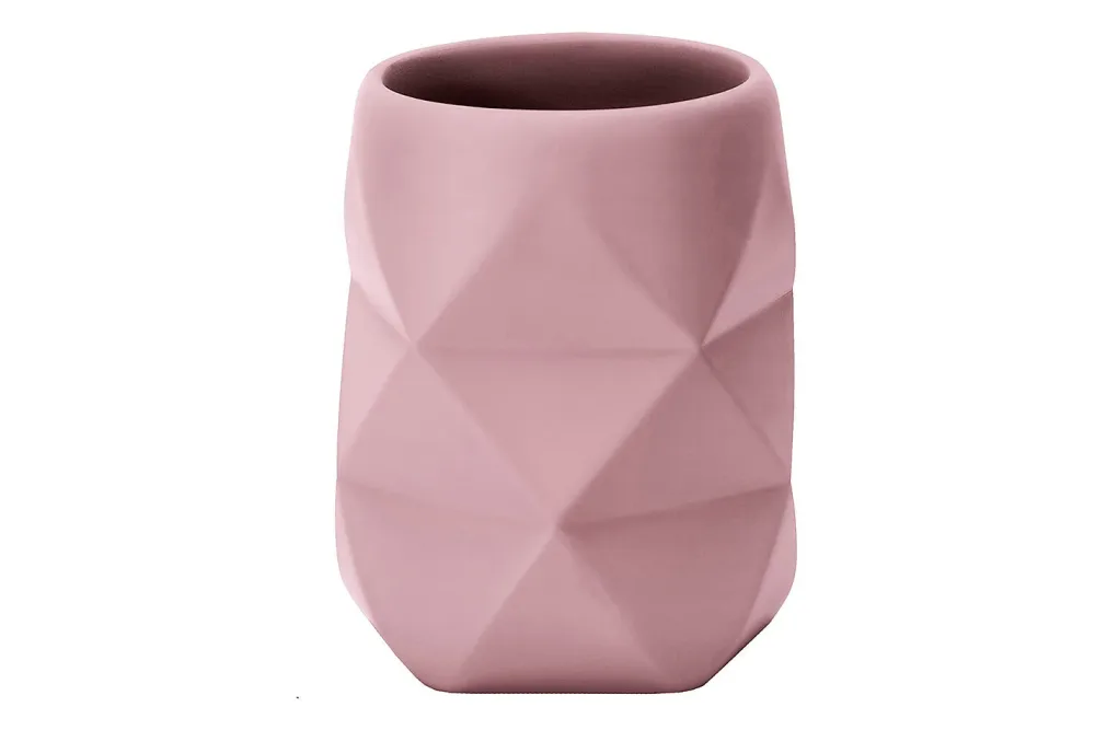Kleine Wolke Zahnputzbecher Crackle Rouge | 10 × 8 × 8 cm
