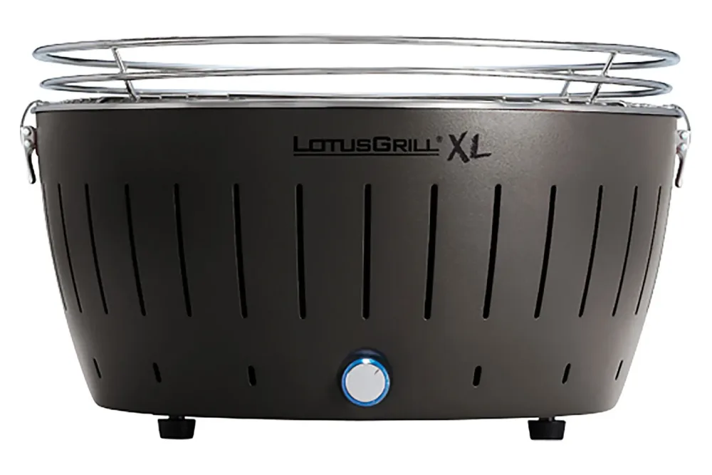 Lotusgrill XL Holzkohlegrill Anthrazit | ⌀ 43.5 × 43.5 cm