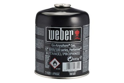 Weber Gas-Kartusche Gas Kartusche – Weber Holzkohle/Briketts/Grill Anzünder – steel grey