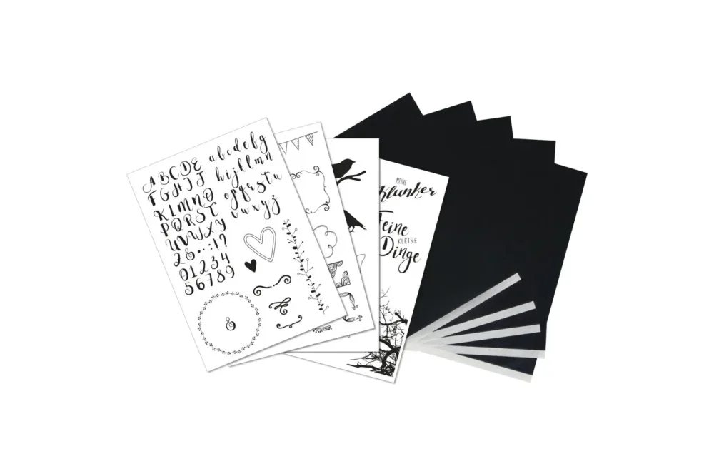 Rayher Transferpapier mit Vorlagen Lifestyle | A4 | 5 Stück