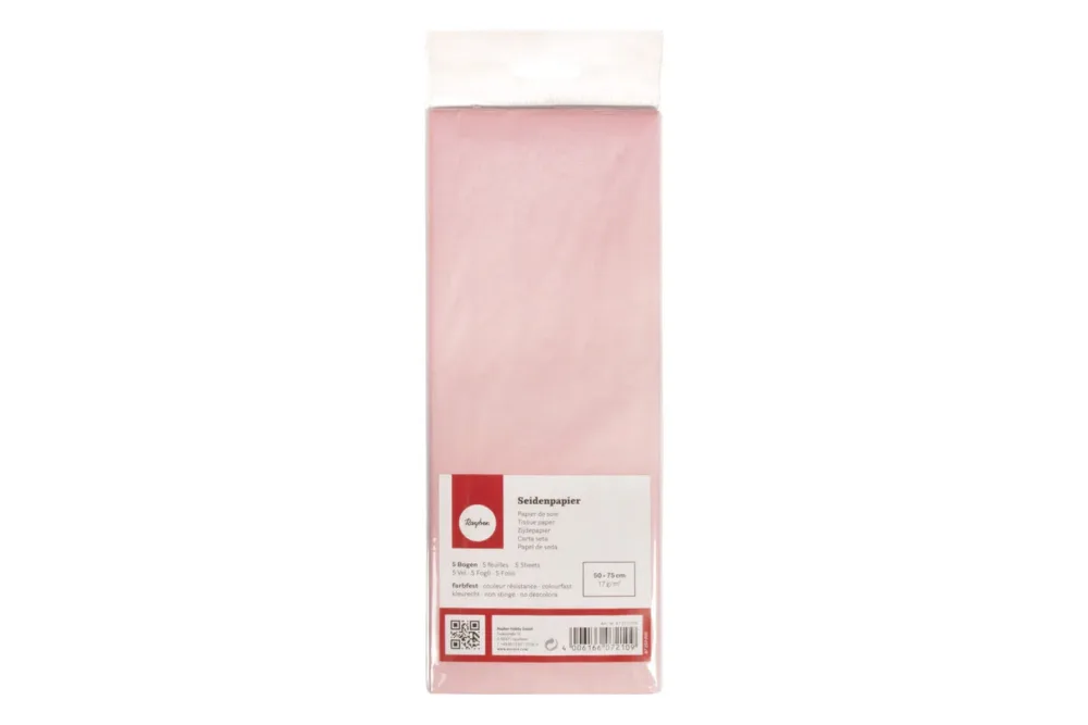 Seidenpapier, lichtecht, 50x75cm, 17g/m², farbfest, SB-Btl 5Bogen