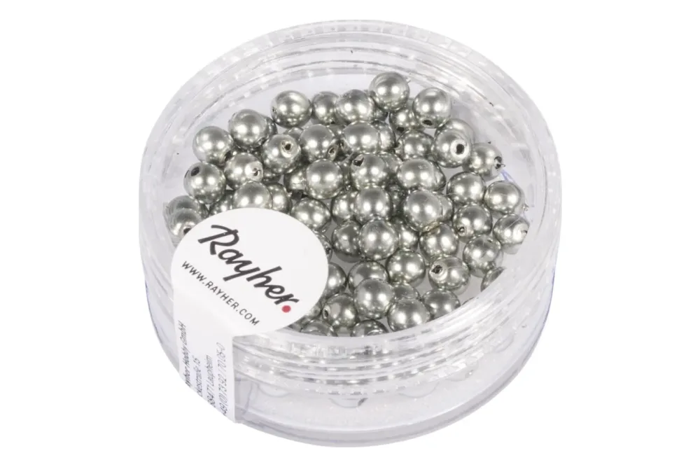 Rayher Renaissance Glaswachsperlen | 4 mm | 85 Stück
