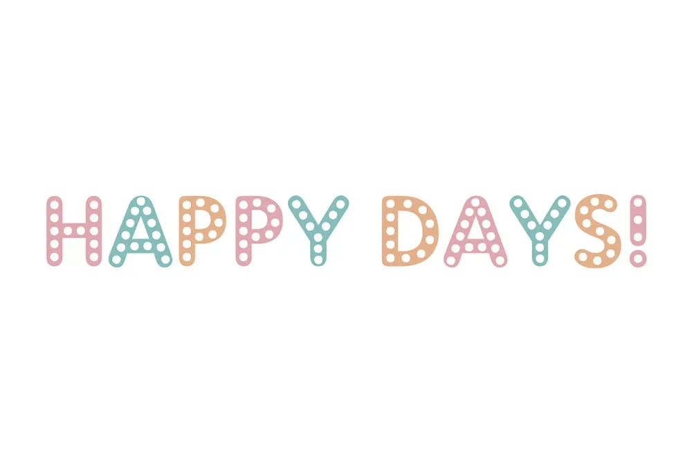 Rayher Washi Tape Happy Days | 15 mm × 10 m