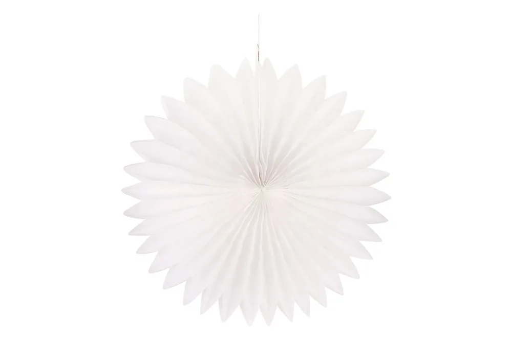 Rayher Papier-Rosette Weiss | ⌀ 40 cm