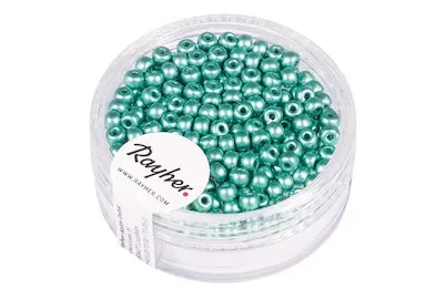 Rayher Rocailles Mintgrün | 3 mm | 200 Stück
