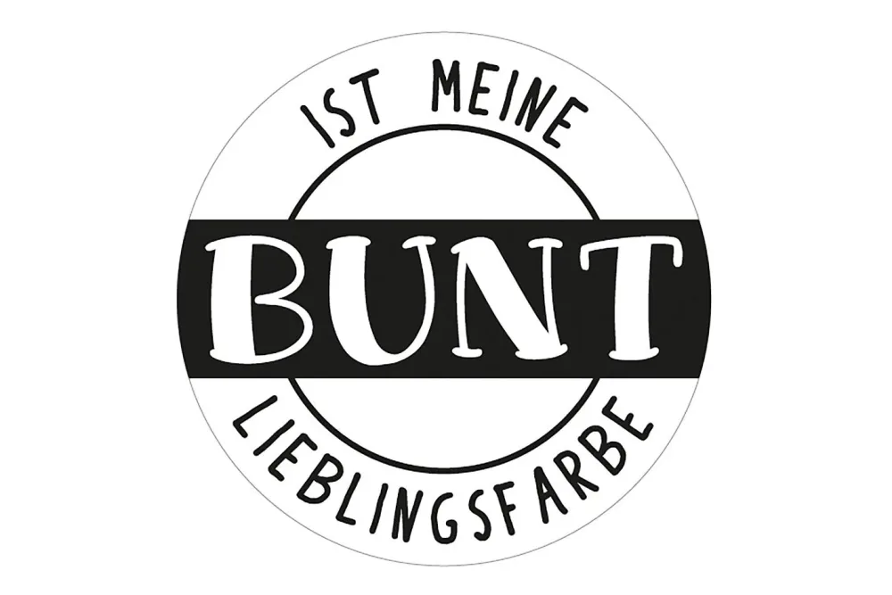 Rayher Label Bunt ist meine... | ⌀ 4.5 cm