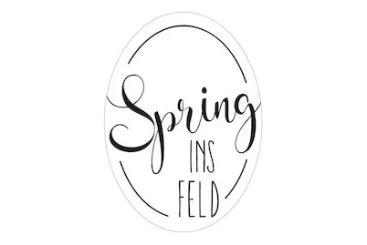 Rayher Label Kautschuk Spring ins Feld | 4 × 5.5 cm | 1 Stück