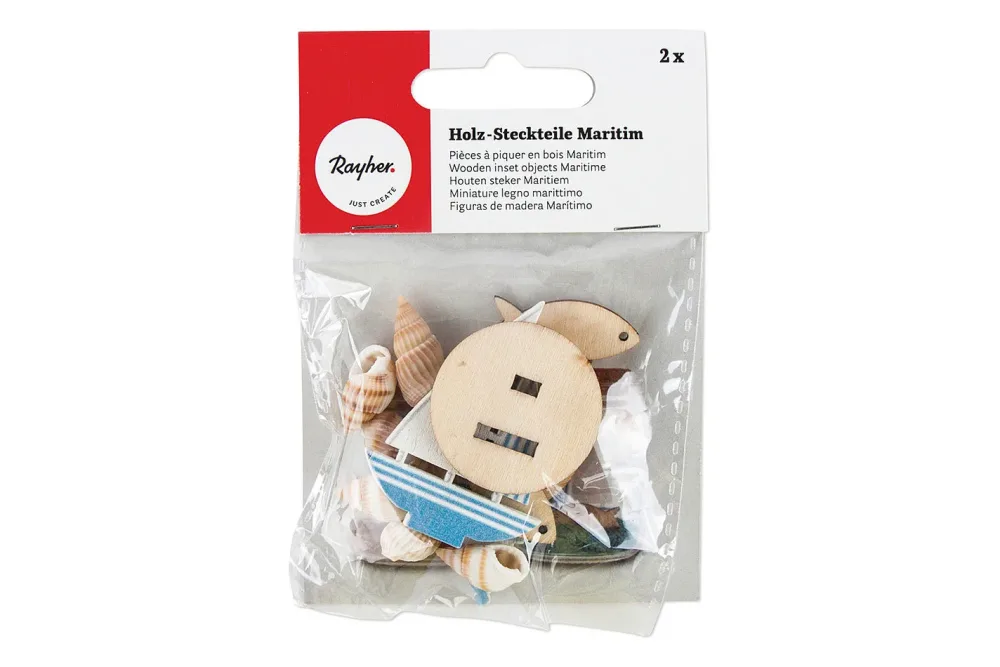 Rayher Holz-Steckteile Maritim | 2 Stück