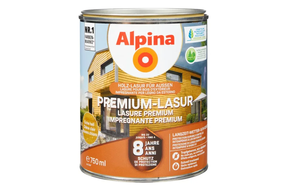 Alpina Premium-Lasur Eiche Hell | 0.75 l