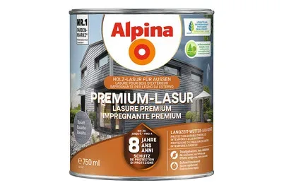 Alpina Premium-Lasur Basalt | 0.8 l