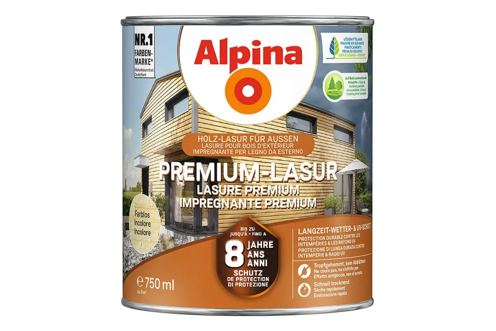 Alpina Premium-Lasur Farblos | 0.75 l