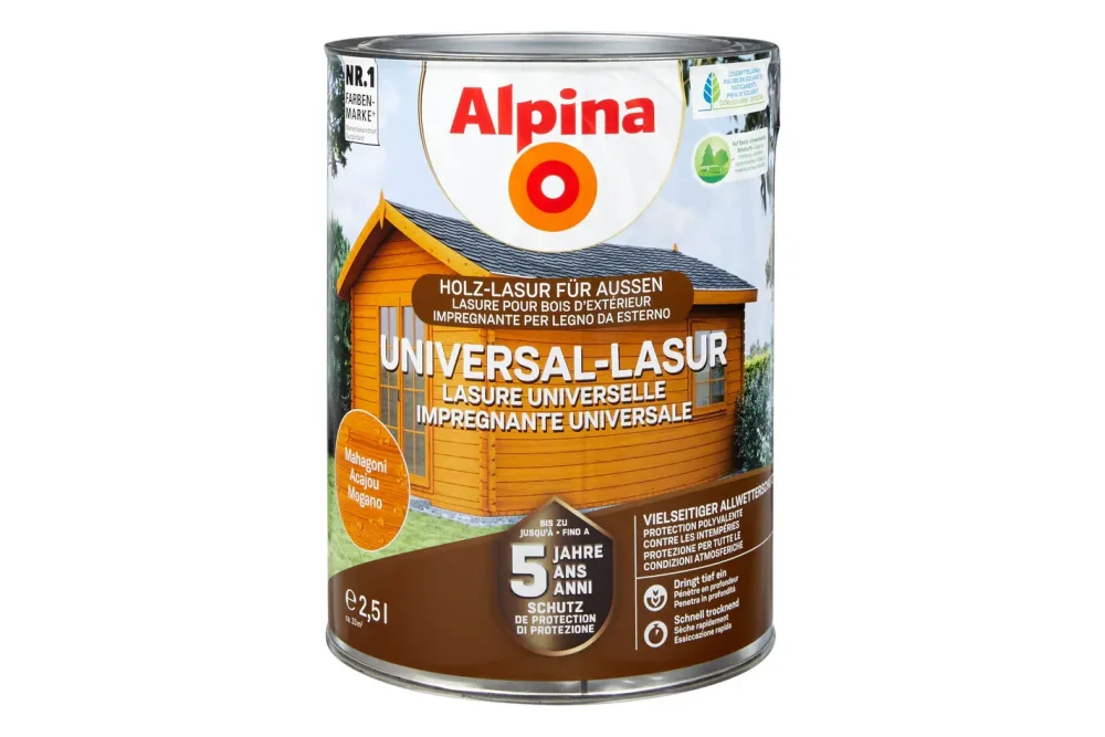 Alpina Universal-Lasur Mahagoni | 2.5 l