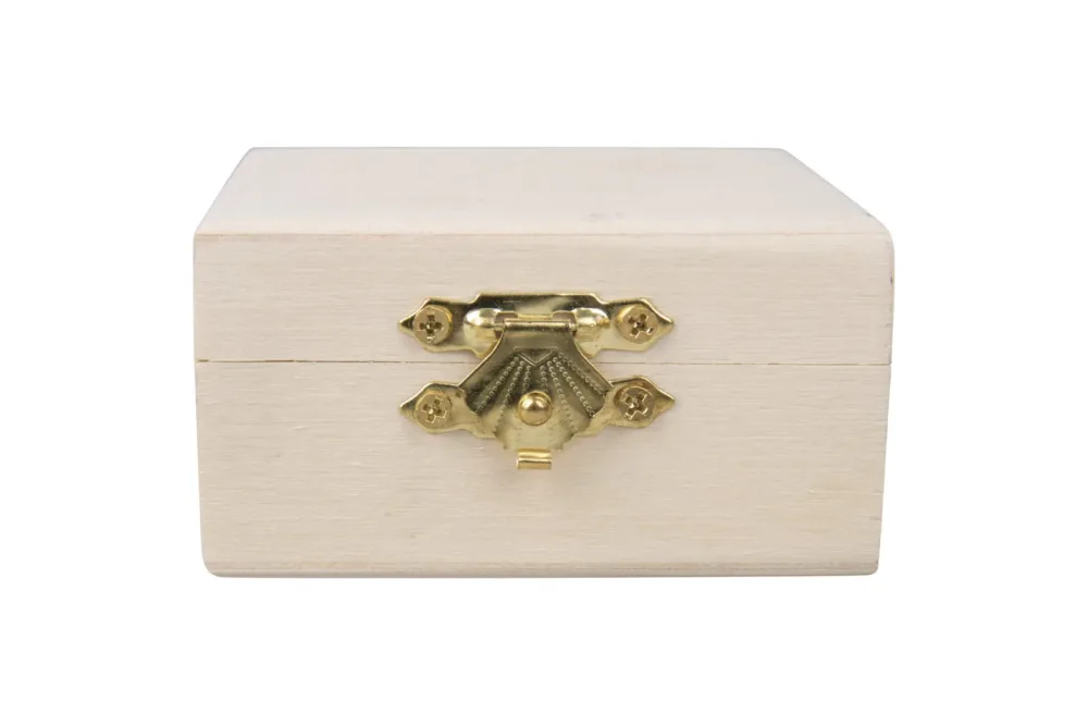 Holz Schatulle, FSC 100%, 7,5x7,5x4cm