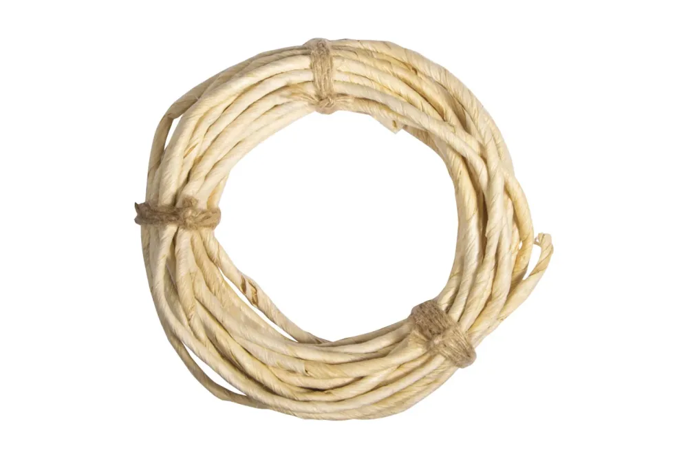 Maisblatt Seil, gedreht, 5mm ø, 10m, natur, Bündel 1Stück