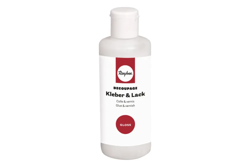Decoupage Kleber&Lack gloss, Flasche 80ml