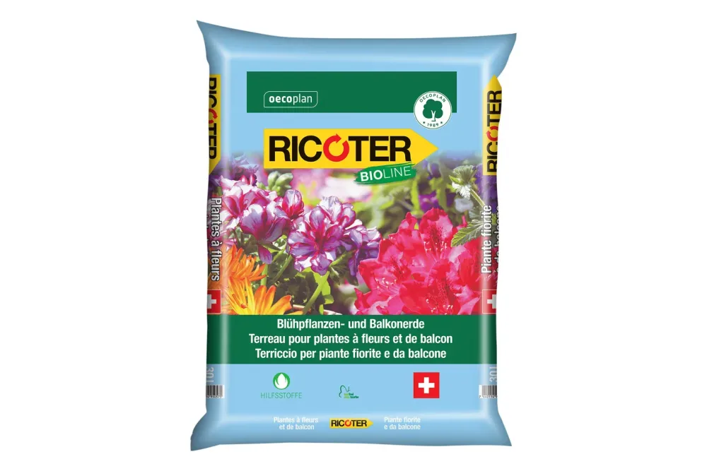 Ricoter Oecoplan Blühpflanzen- und Balkonerde | 30 l