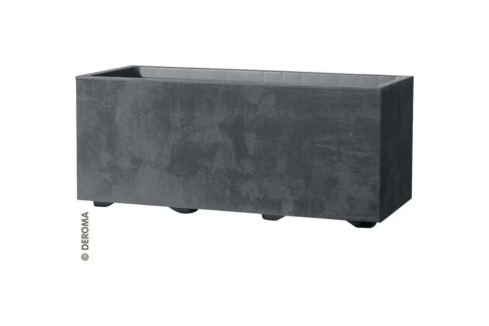 Deroma Pflanzkasten Millenium 59 x 25 x 25 cm Anthrazit