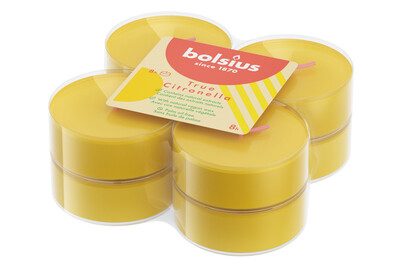 Bolsius Citronella Maxi Kerzen 8-er Ø 57mm
