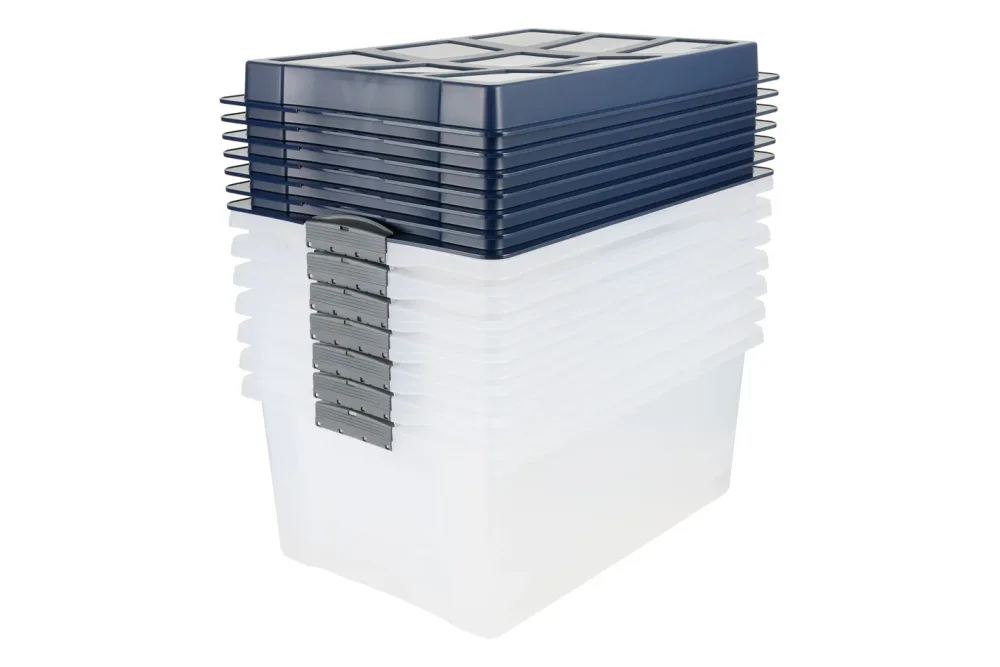 Rotho Aufbewahrungsbox inkl. Deckel Dome | A3 | 57 x 40 x 27.5 cm | 38 l | 7 tlg.