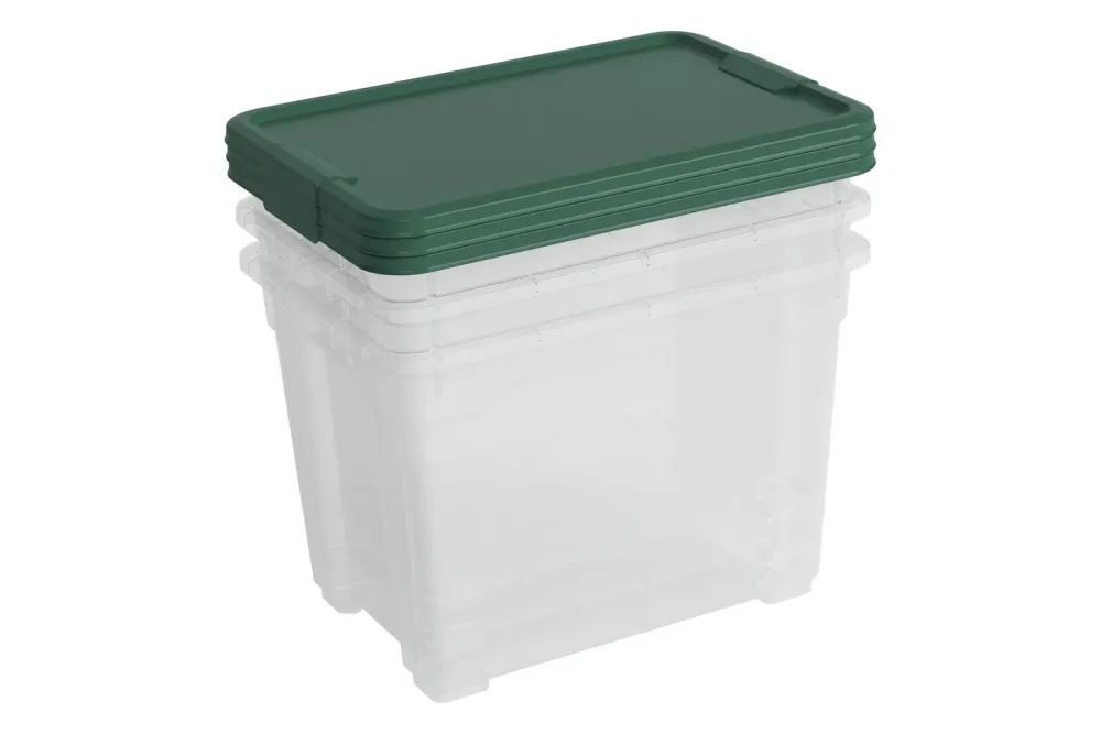 Curver R-Box Aufbewahrungsbox S 3er Set | 37,8x26,4x34,8 cm | 17 l