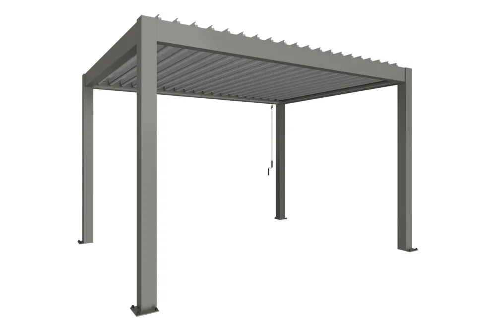 Biohort Pergola Gr. 4 x 3 Quarzgrau/Silber