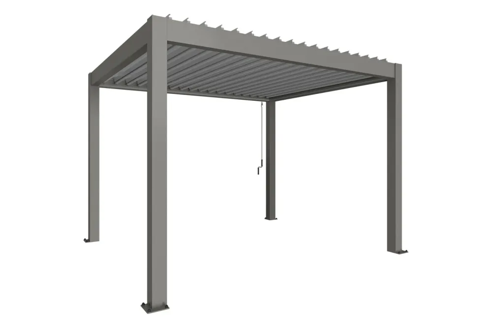 Biohort Pergola Gr. 3,5 x 3 Quarzgrau/Silber