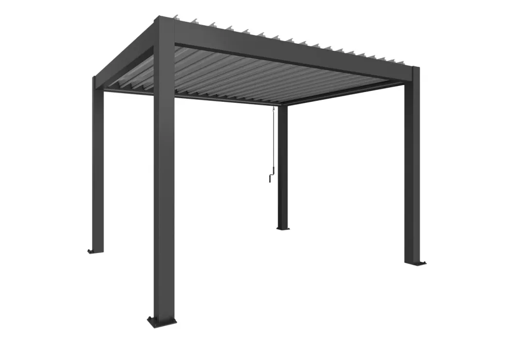 Biohort Pergola Gr. 3,5 x 3 Dunkelgrau/Silber